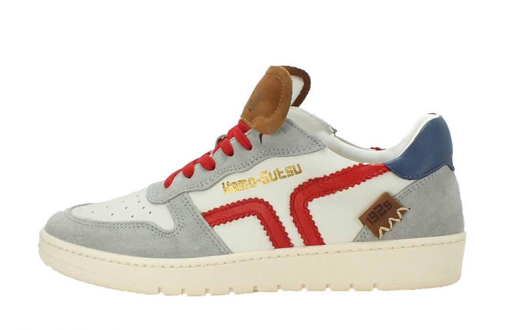 Kamo Gutsu Kamo-Gutsu Damen Sneaker Campa 010 Ash Bianco Riol