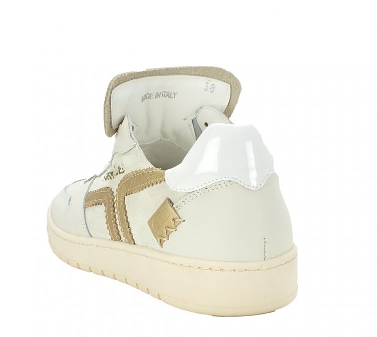 Kamo Gutsu Kamo-Gutsu Damen Sneaker Campa 010 Bianco Oro