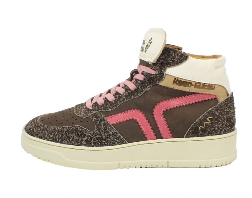 Kamo Gutsu Kamo-Gutsu Damen Sneaker Campa 112 Brown Ombretta