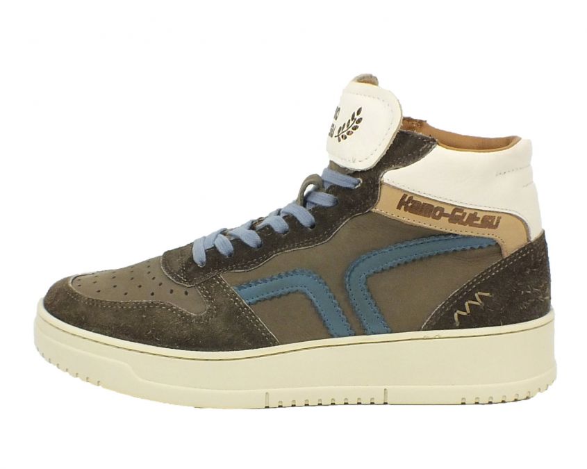 Kamo Gutsu Kamo-Gutsu Damen Sneaker Campa 112 Taupe Ginepro