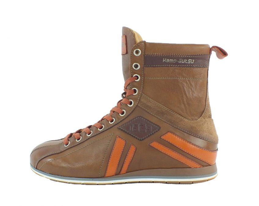 Kamo Gutsu Kamo-Gutsu Damen Sneaker Tifa 106 Caramel Curcuma