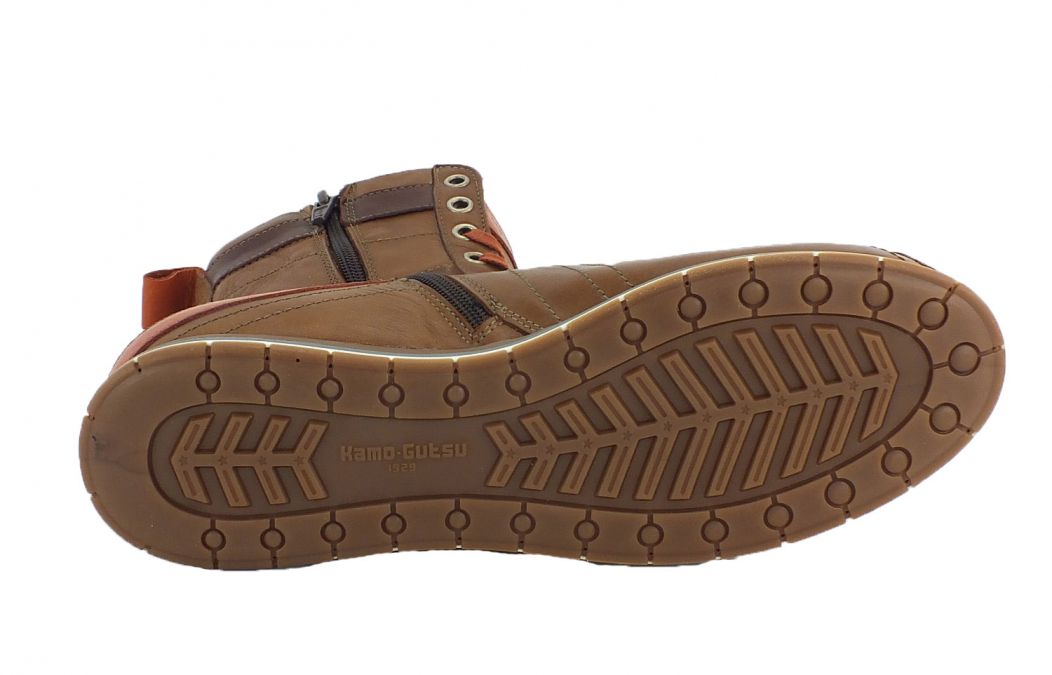 Kamo Gutsu Kamo-Gutsu Damen Sneaker Tifa 106 Caramel Curcuma