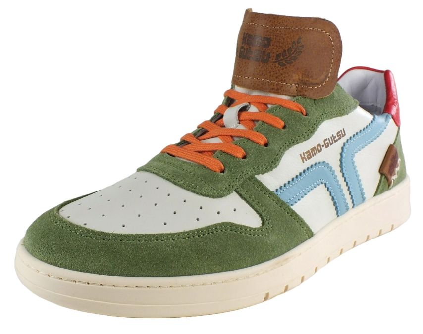 kamo gutsu Kamo-Gutsu Herren Sneaker Campo 048 Aloe Combi