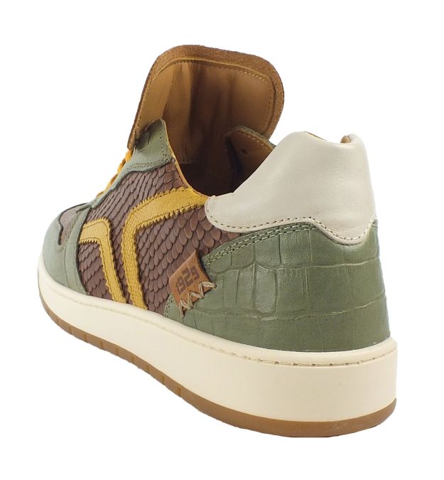 Kamo Gutsu Kamo-Gutsu Herren Sneaker Campo 048 Jade Dark Brown