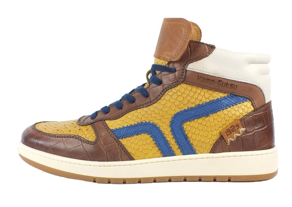 Kamo Gutsu Kamo-Gutsu Herren Sneaker Campo 148 Brown Mustard