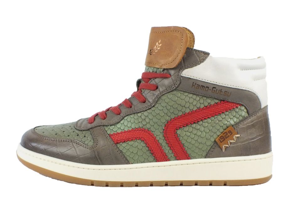 Kamo Gutsu Kamo-Gutsu Herren Sneaker Campo 148 Taupe Jade
