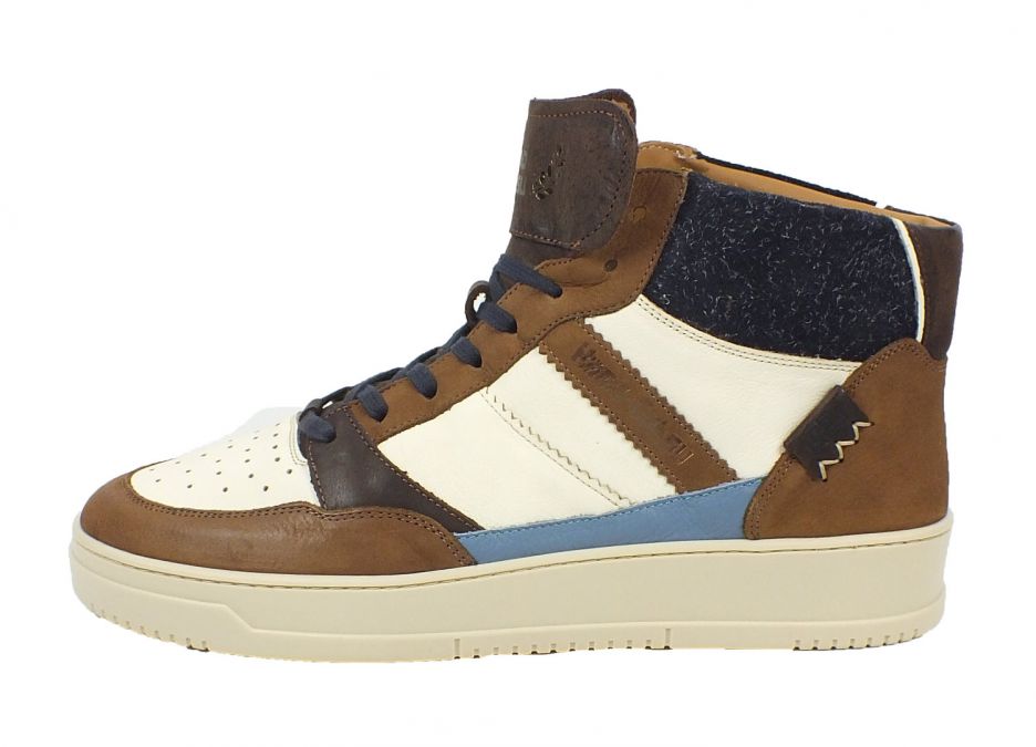 Kamo Gutsu Kamo-Gutsu Herren Sneaker Campo 154 Caramel Bianco Combi