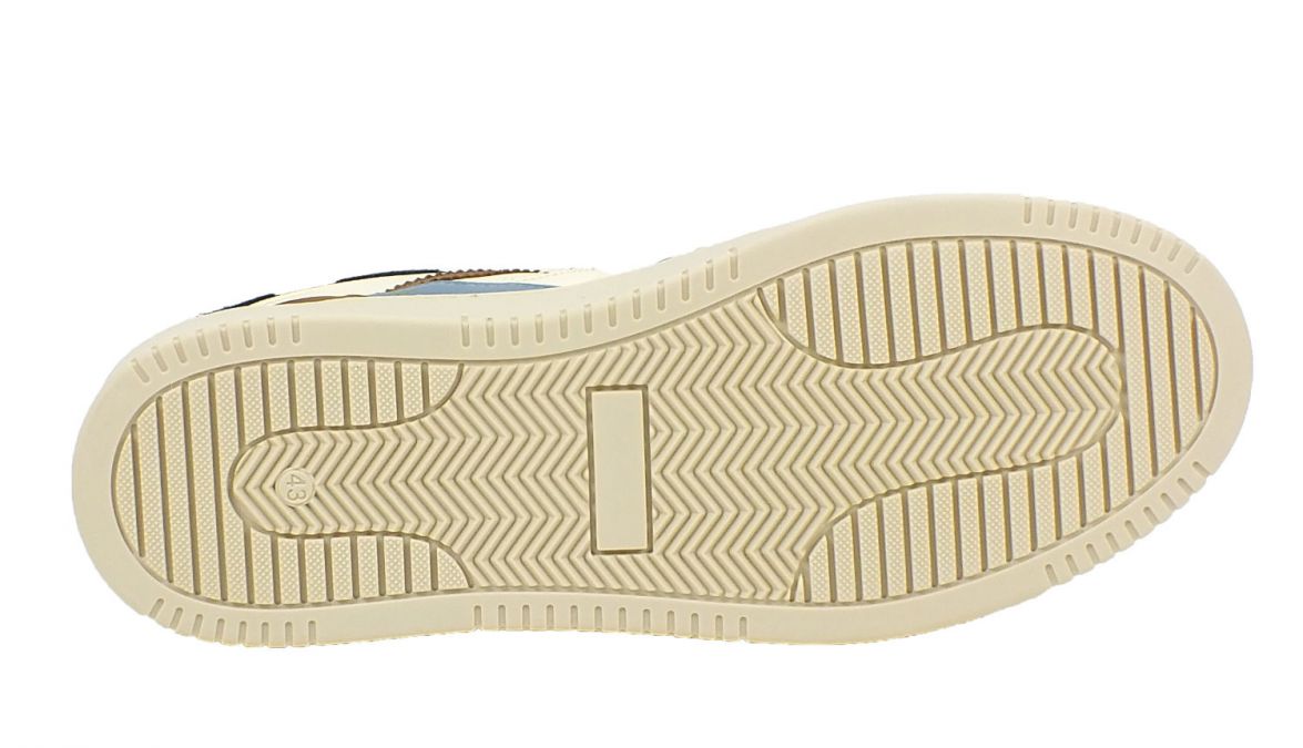 Kamo Gutsu Kamo-Gutsu Herren Sneaker Campo 154 Caramel Bianco Combi