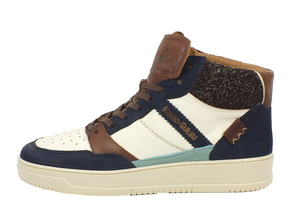 Kamo Gutsu Kamo-Gutsu Herren Sneaker Campo 154 Navy Bianco Combi
