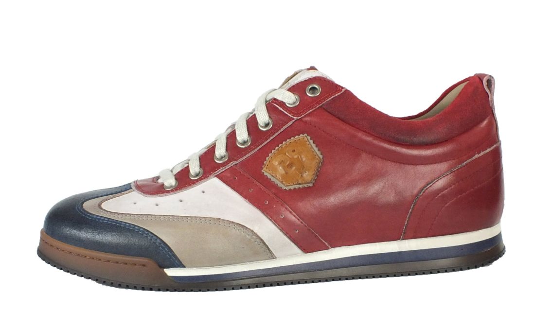 Kamo Gutsu Kamo-Gutsu Herren Sneaker Scudo 005 Rosso Combi