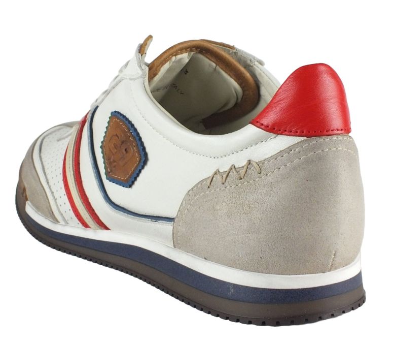 Kamo Gutsu Kamo-Gutsu Herren Sneaker Scudo 007 Bianco Combi