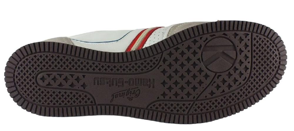 Kamo Gutsu Kamo-Gutsu Herren Sneaker Scudo 007 Bianco Combi