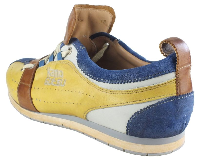 Kamo Gutsu Kamo-Gutsu Herren Sneaker Tifo 017 Cobalto Ochre