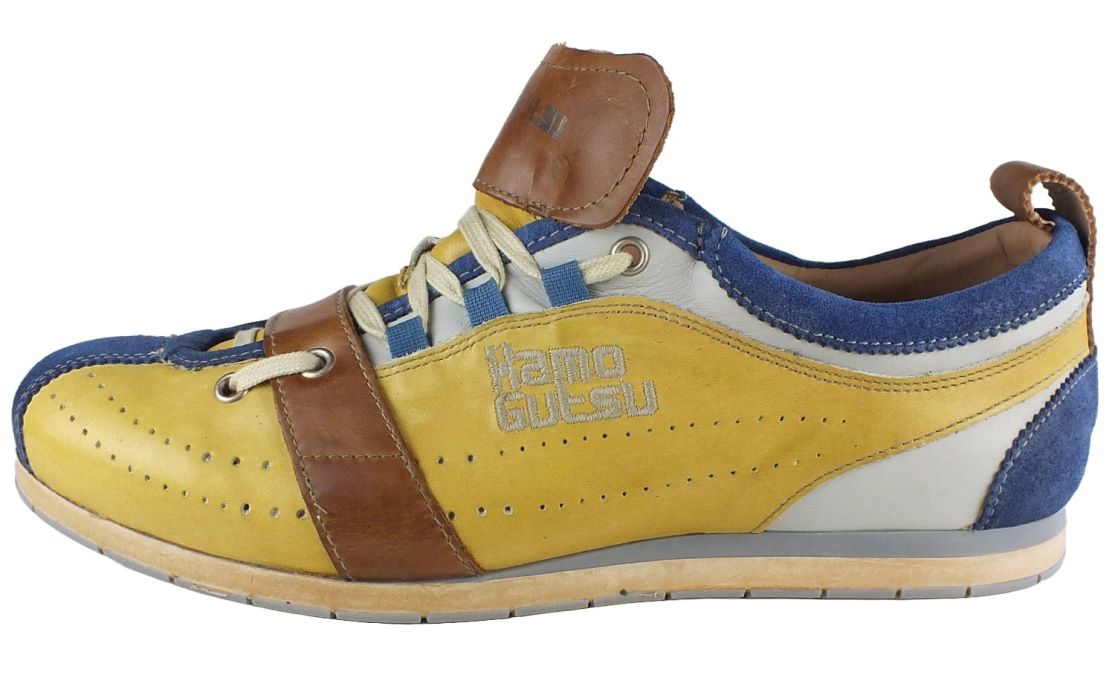 Kamo Gutsu Kamo-Gutsu Herren Sneaker Tifo 017 Cobalto Ochre