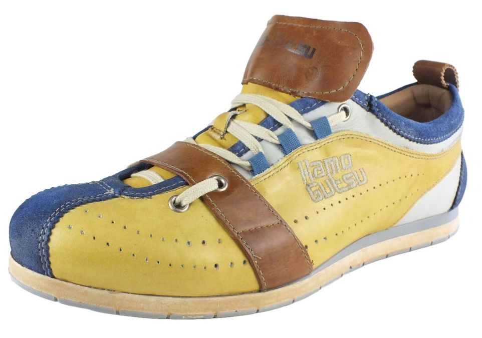 kamo gutsu Kamo-Gutsu Herren Sneaker Tifo 017 Cobalto Ochre