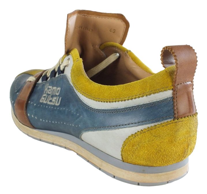 Kamo Gutsu Kamo-Gutsu Herren Sneaker Tifo 017 Giallo Navy