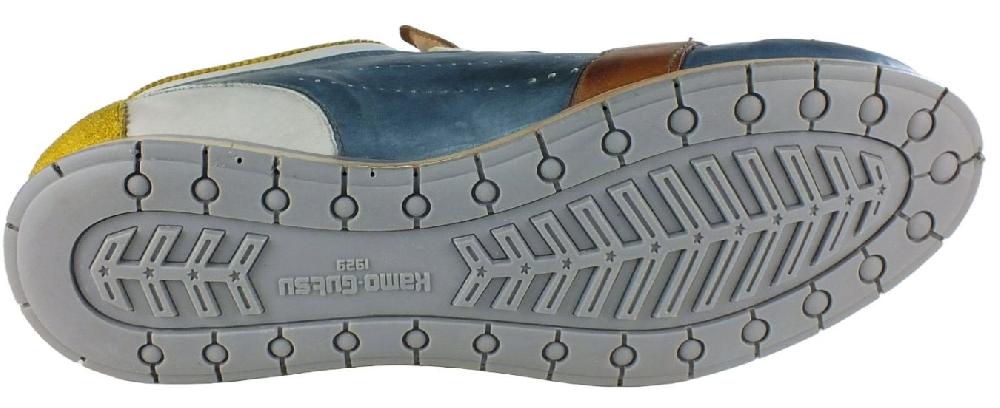 Kamo Gutsu Kamo-Gutsu Herren Sneaker Tifo 017 Giallo Navy