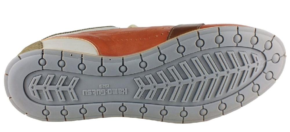 Kamo Gutsu Kamo-Gutsu Herren Sneaker Tifo 017 Kaki Arancio