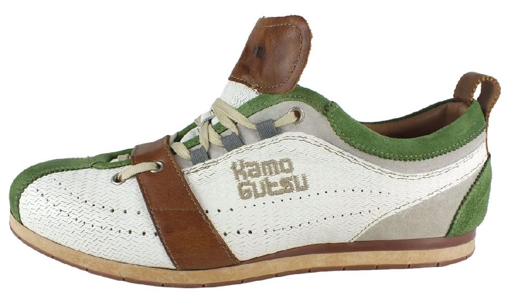 Kamo Gutsu Kamo-Gutsu Herren Sneaker Tifo 017 Prato Onda Bianco