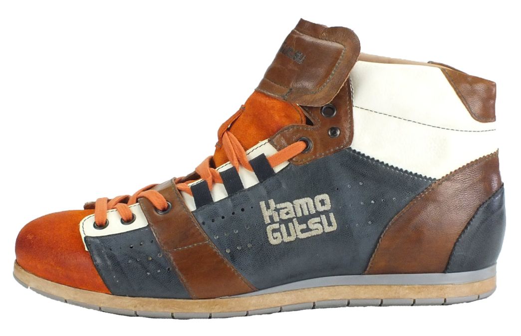 Kamo Gutsu Kamo-Gutsu Herren Sneaker Tifo 105 Arancia Navy