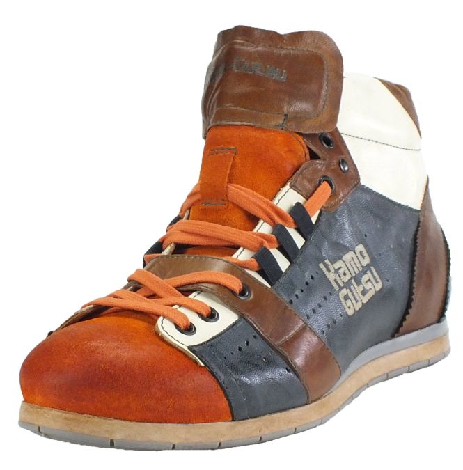 kamo gutsu Kamo-Gutsu Herren Sneaker Tifo 105 Arancia Navy