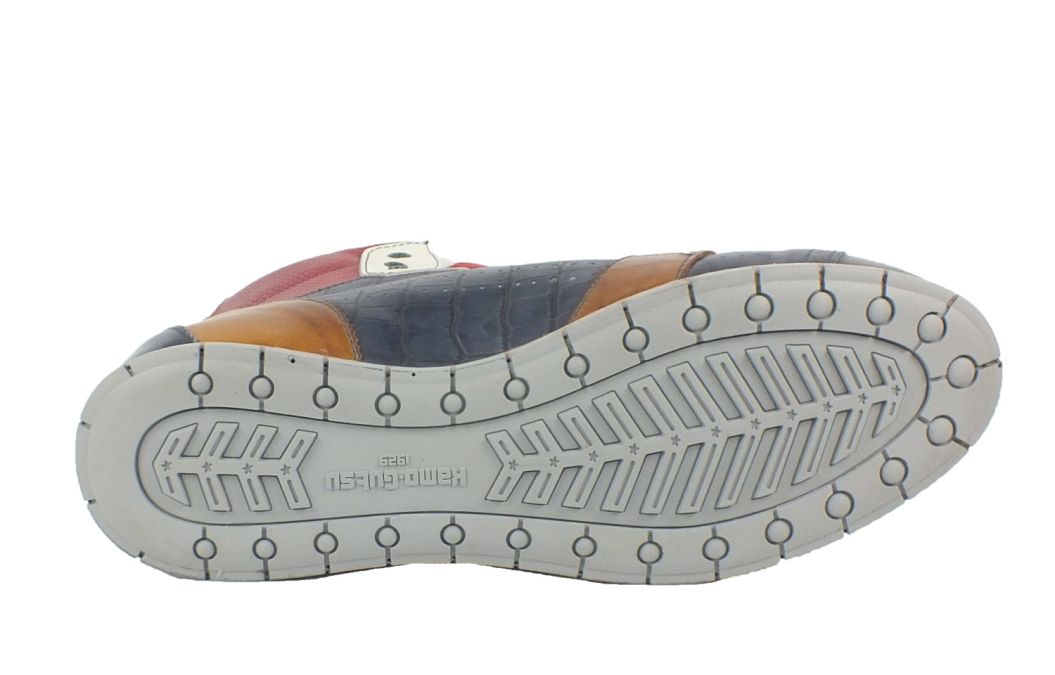 Kamo Gutsu Kamo-Gutsu Herren Sneaker Tifo 108 Navy Mamba Rosso
