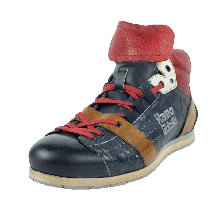 kamo gutsu Kamo-Gutsu Herren Sneaker Tifo 108 Navy Mamba Rosso