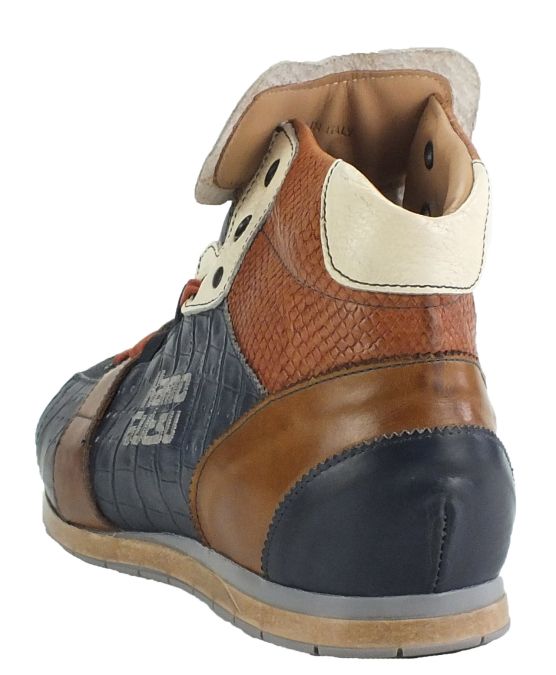 Kamo Gutsu Kamo-Gutsu Herren Sneaker Tifo 108 Navy Pitone Orleans