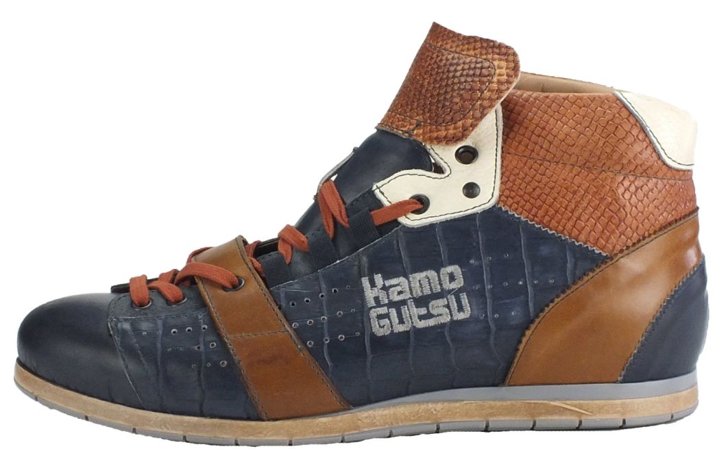 Kamo Gutsu Kamo-Gutsu Herren Sneaker Tifo 108 Navy Pitone Orleans