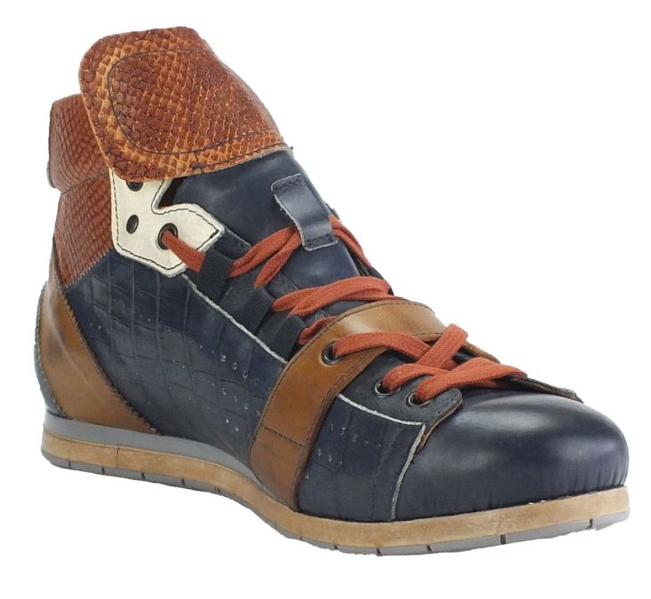 Kamo Gutsu Kamo-Gutsu Herren Sneaker Tifo 108 Navy Pitone Orleans