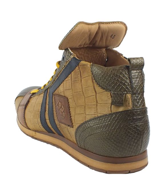 Kamo Gutsu Kamo-Gutsu Herren Sneaker Tifo 130 Forest Lemon Blu