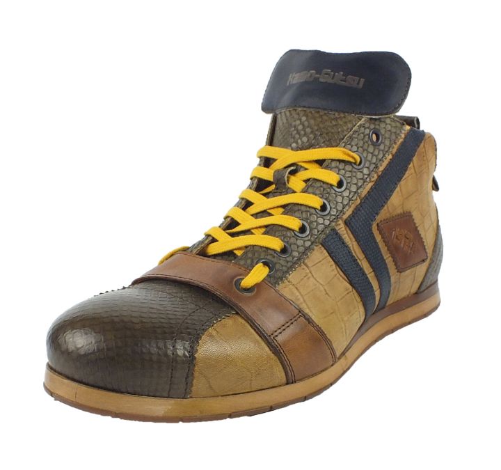 kamo gutsu Kamo-Gutsu Herren Sneaker Tifo 130 Forest Lemon Blu