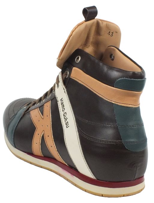 Kamo Gutsu Kamo-Gutsu Herren Sneaker Tifo 142 Brown Mandorla
