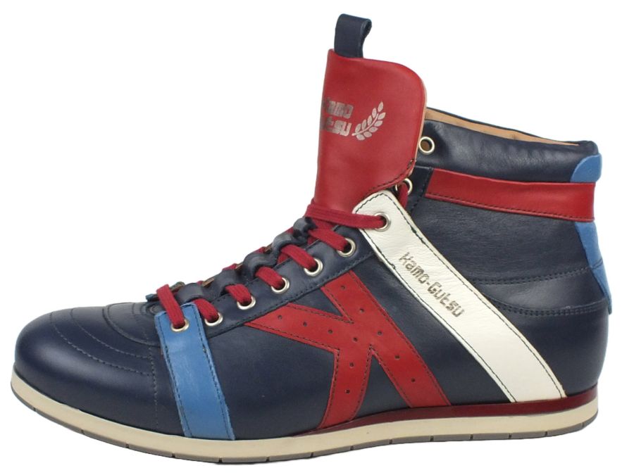 kamo Gutsu Kamo-Gutsu Herren Sneaker Tifo 142 Denim Papavero