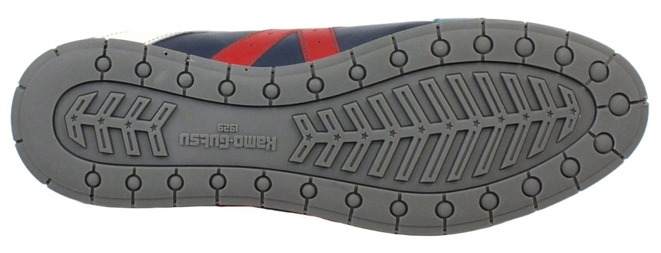 kamo Gutsu Kamo-Gutsu Herren Sneaker Tifo 142 Denim Papavero