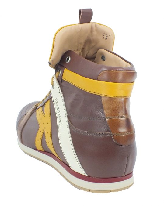 Kamo Gutsu Kamo-Gutsu Herren Sneaker Tifo 142 Marrone Girasole
