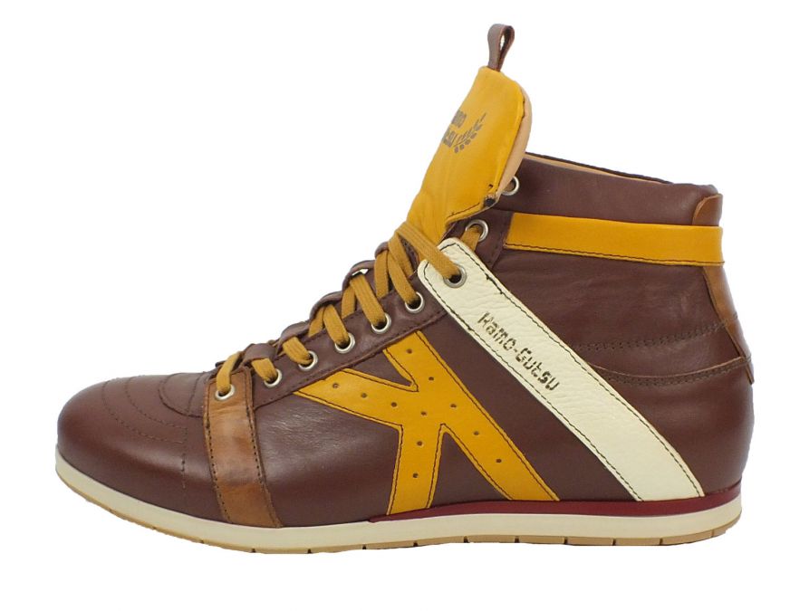 Kamo Gutsu Kamo-Gutsu Herren Sneaker Tifo 142 Marrone Girasole