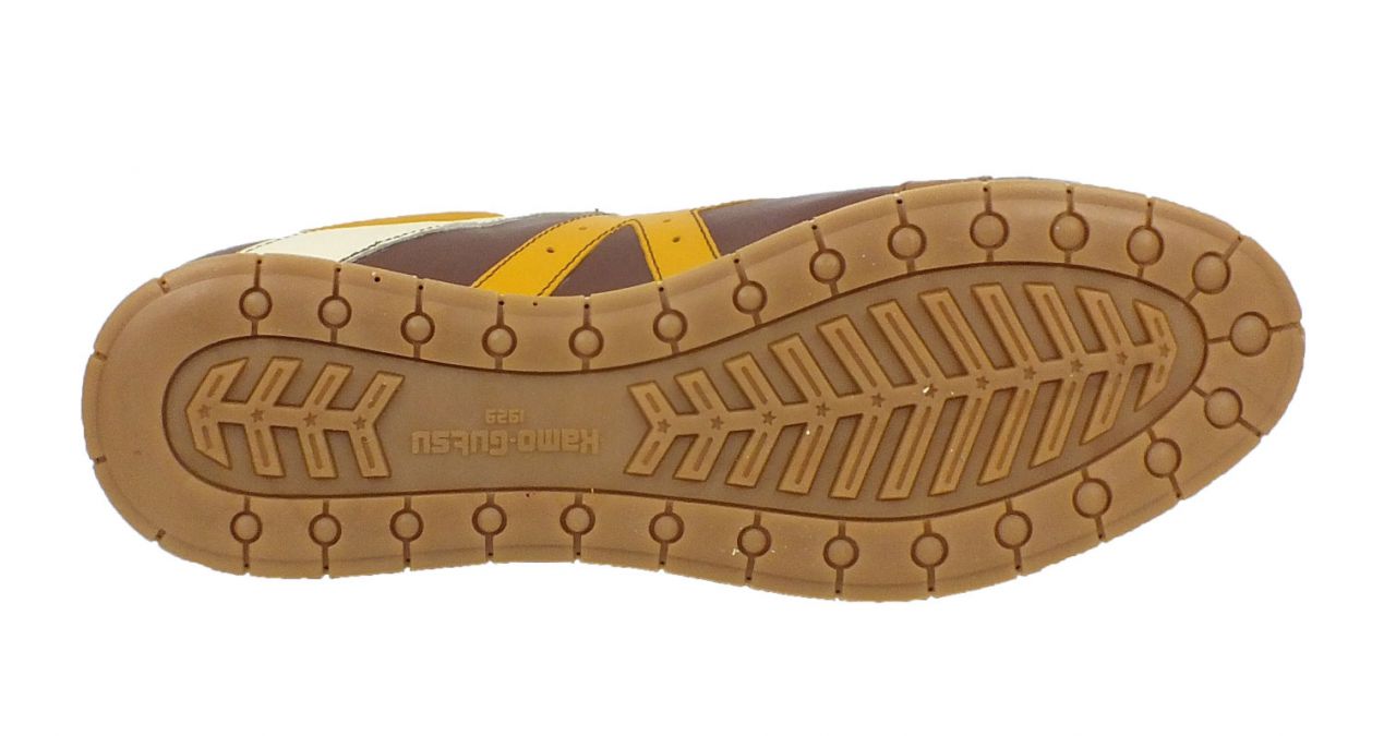 Kamo Gutsu Kamo-Gutsu Herren Sneaker Tifo 142 Marrone Girasole