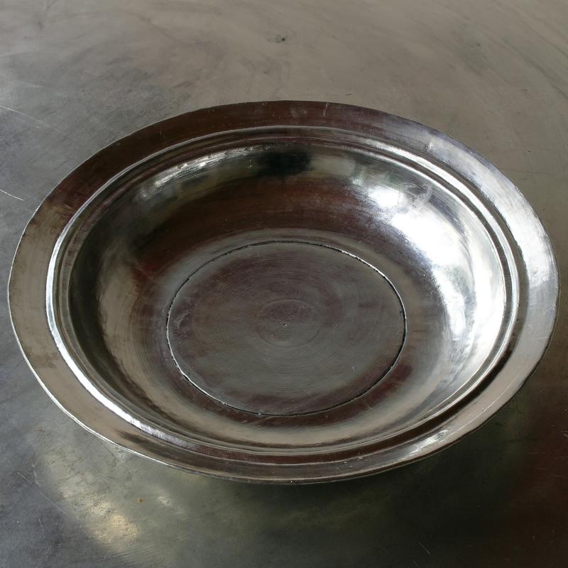 Karawan Authentic Assiette Creuse Ancienne En Cuivre étamé