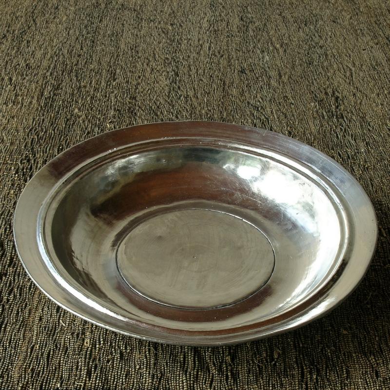 Karawan Authentic Assiette Creuse Ancienne En Cuivre étamé