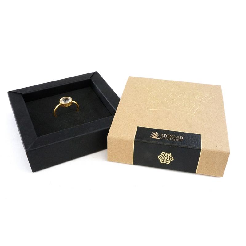 Karawan Authentic Bague "Drop" Argent 925 Labradorite