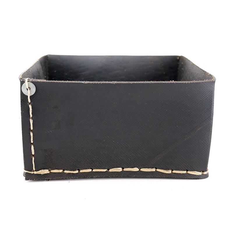 Karawan Authentic Boite Carré En Pneu Recyclé - Grand Modèle