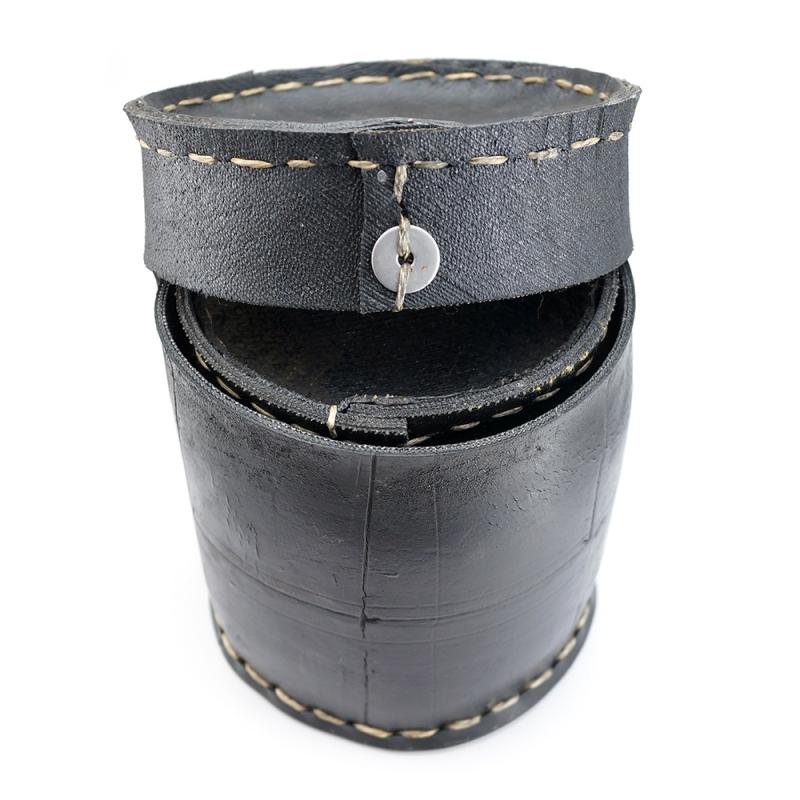 Karawan Authentic Boîtes Rondes En Pneu Recyclé - Grand Modèle