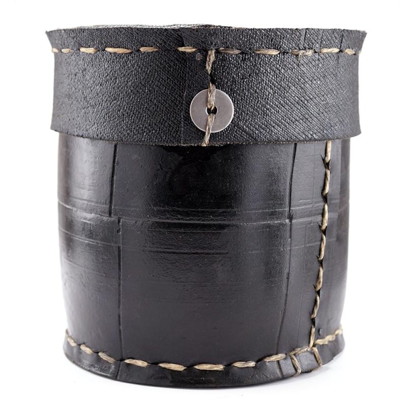karawan authentic Boîtes rondes en pneu recyclé - Grand modèle