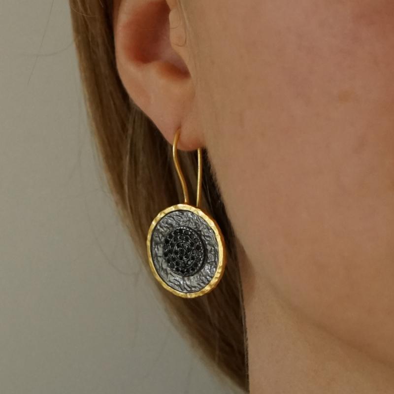 karawan authentic Boucles d'oreilles "Nuit des temps"