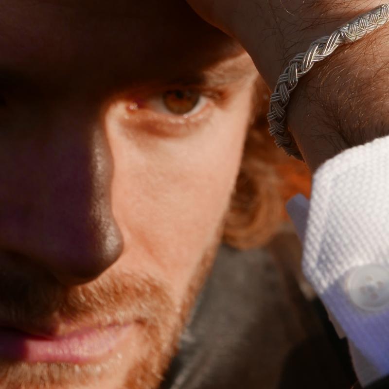 Karawan Authentic Bracelet Tresse - Argent - Fait Main - Homme&femme