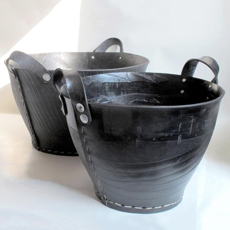 Karawan Authentic Cabas En Pneu Avec Poignées En Pneu Recyclé - Grand Modèle