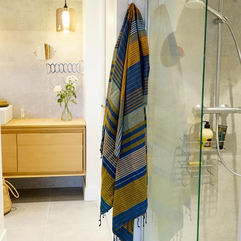 Karawan Authentic Fouta En Coton Biologique Aquamarine