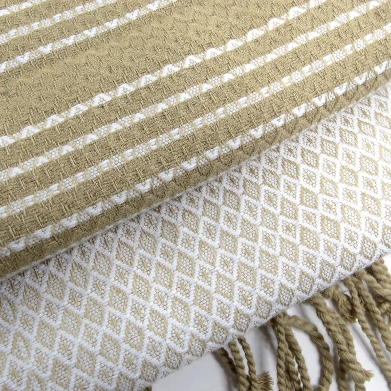 karawan authentic Fouta en coton biologique Blanc pur