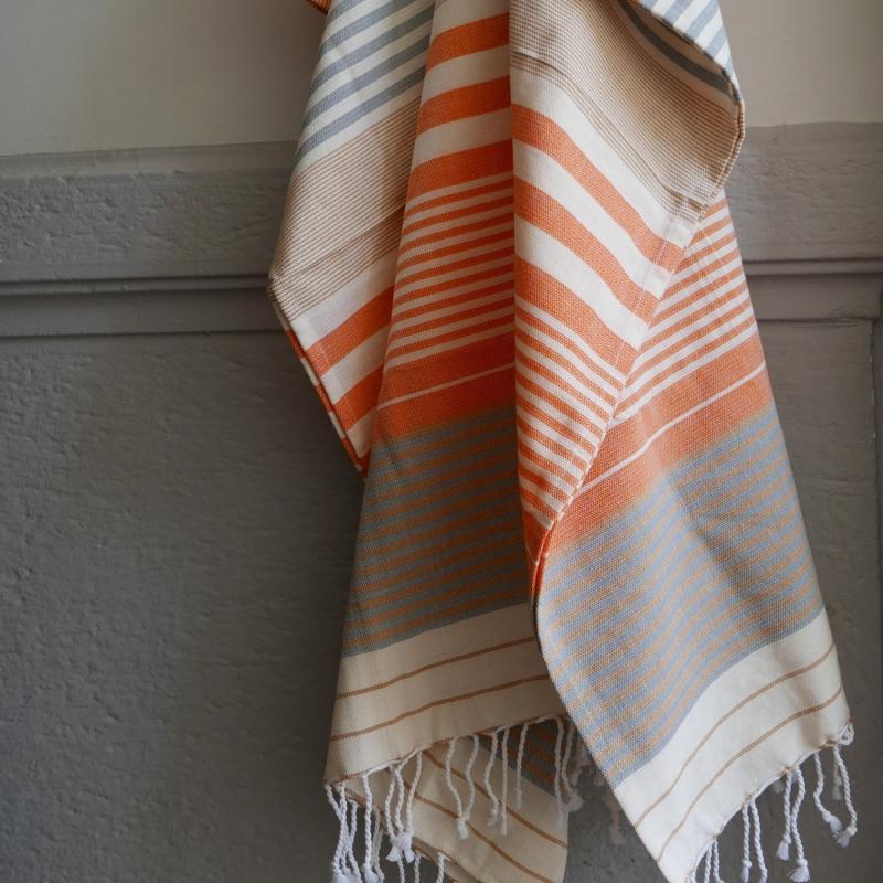 Karawan Authentic Fouta En Coton Biologique India Gold